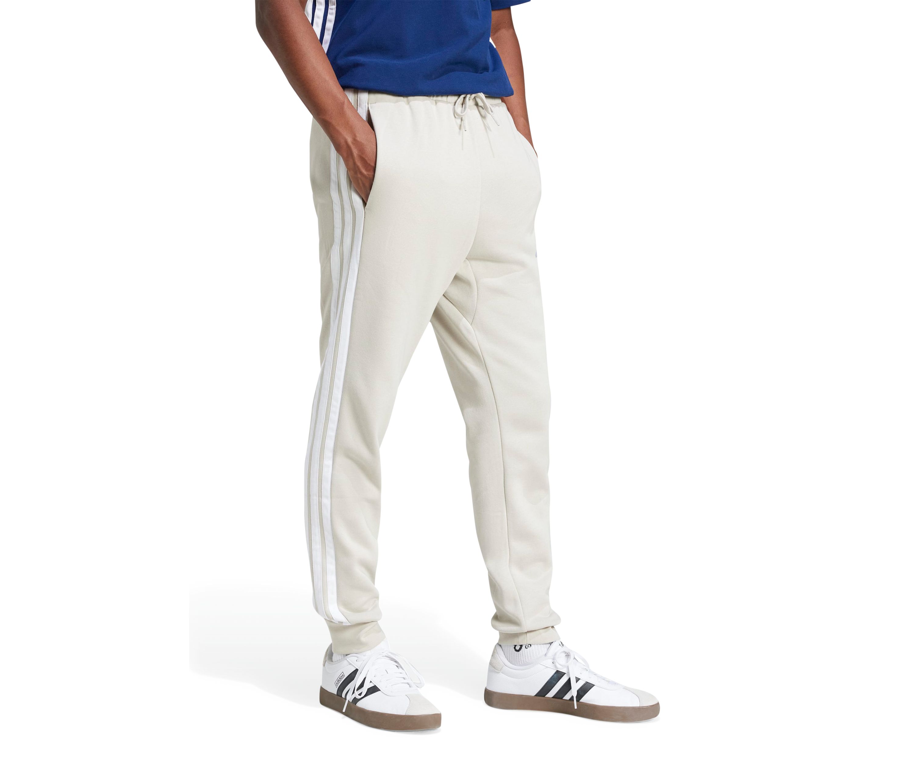 Essentials 3-Stripes Open Hem Fleece Pants