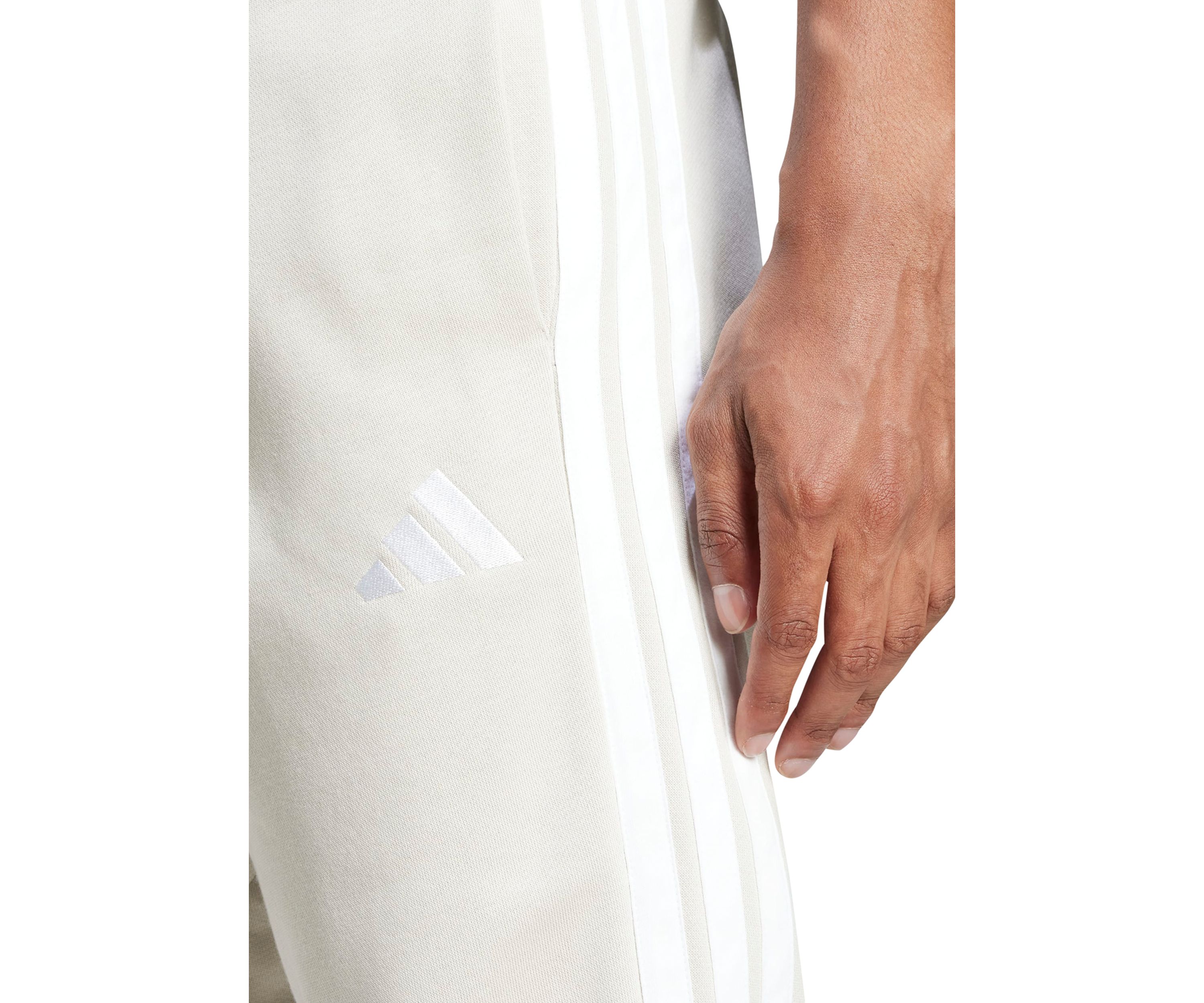 Essentials 3-Stripes Open Hem Fleece Pants