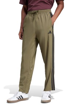 adidas Men's Essentials 3-Stripes Stanford Open Hem Tracksuit Bottoms, Small