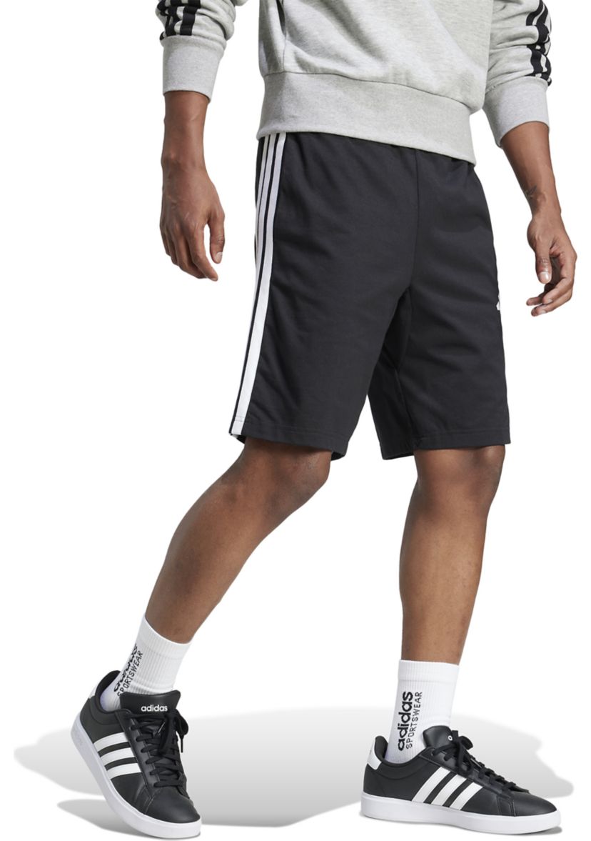 Essentials Three Stripes Single Jersey Shorts - 10"