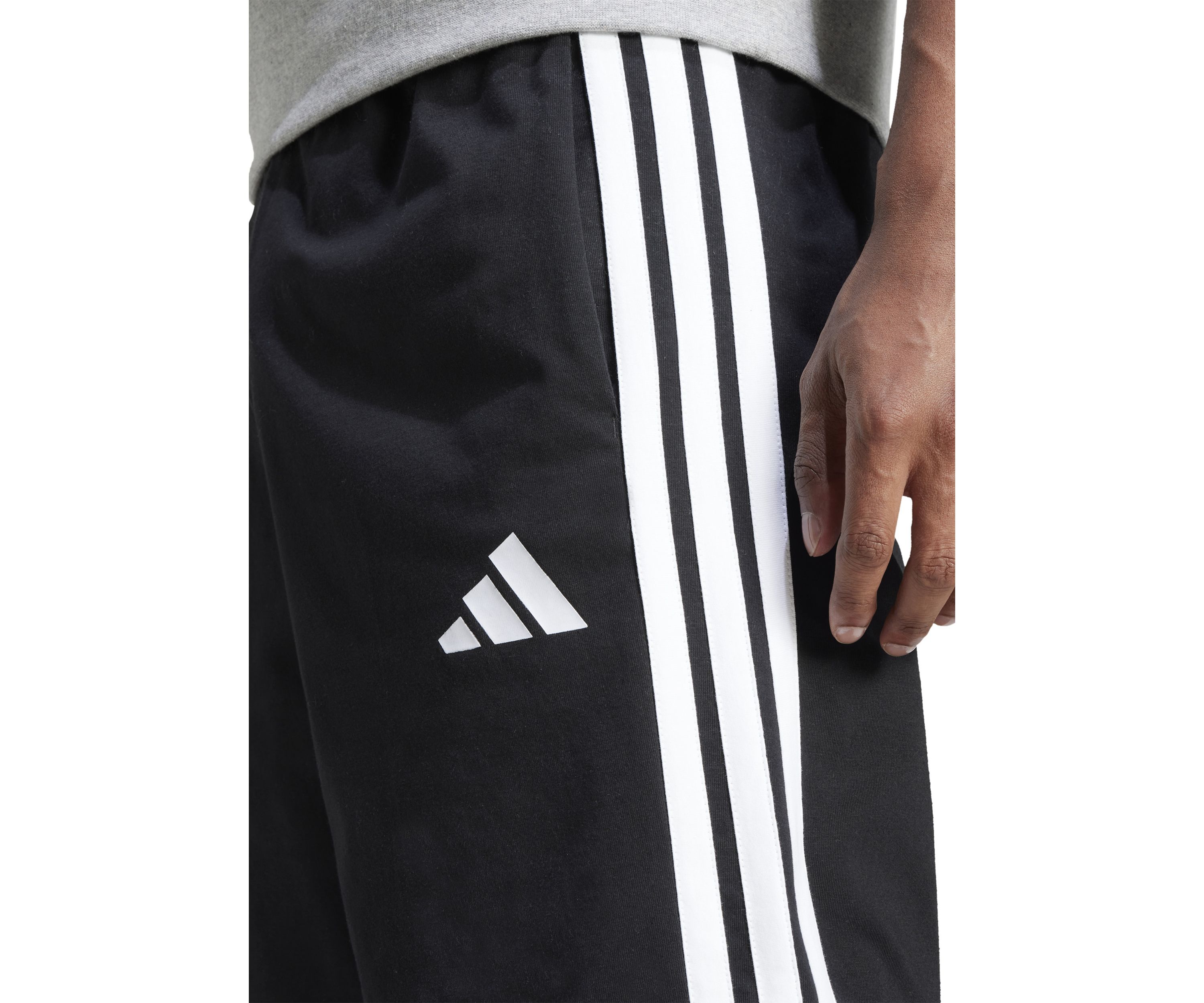 Essentials Three Stripes Single Jersey Shorts - 10"