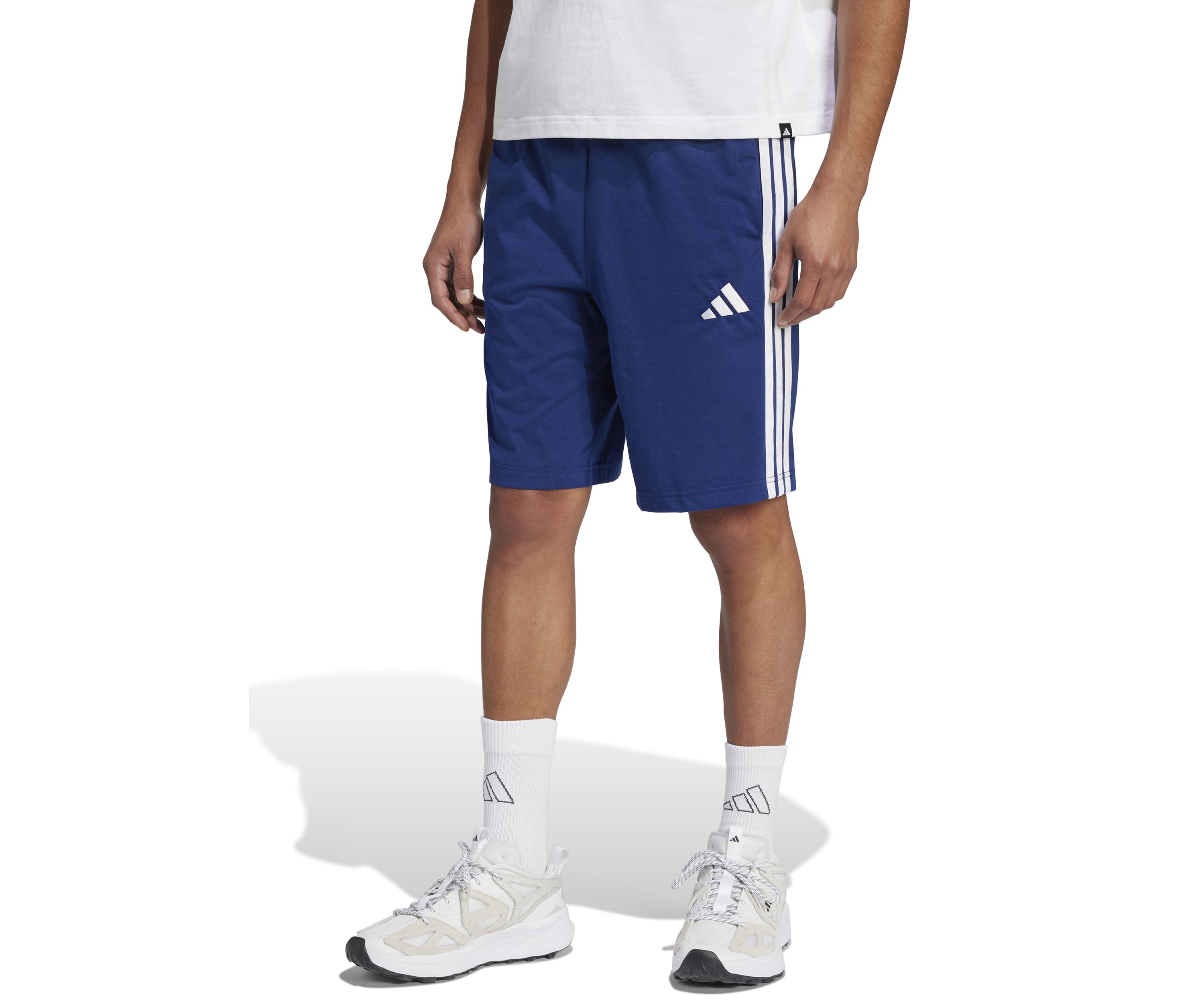 	 Essentials Three Stripes Single Jersey Shorts - 10" 