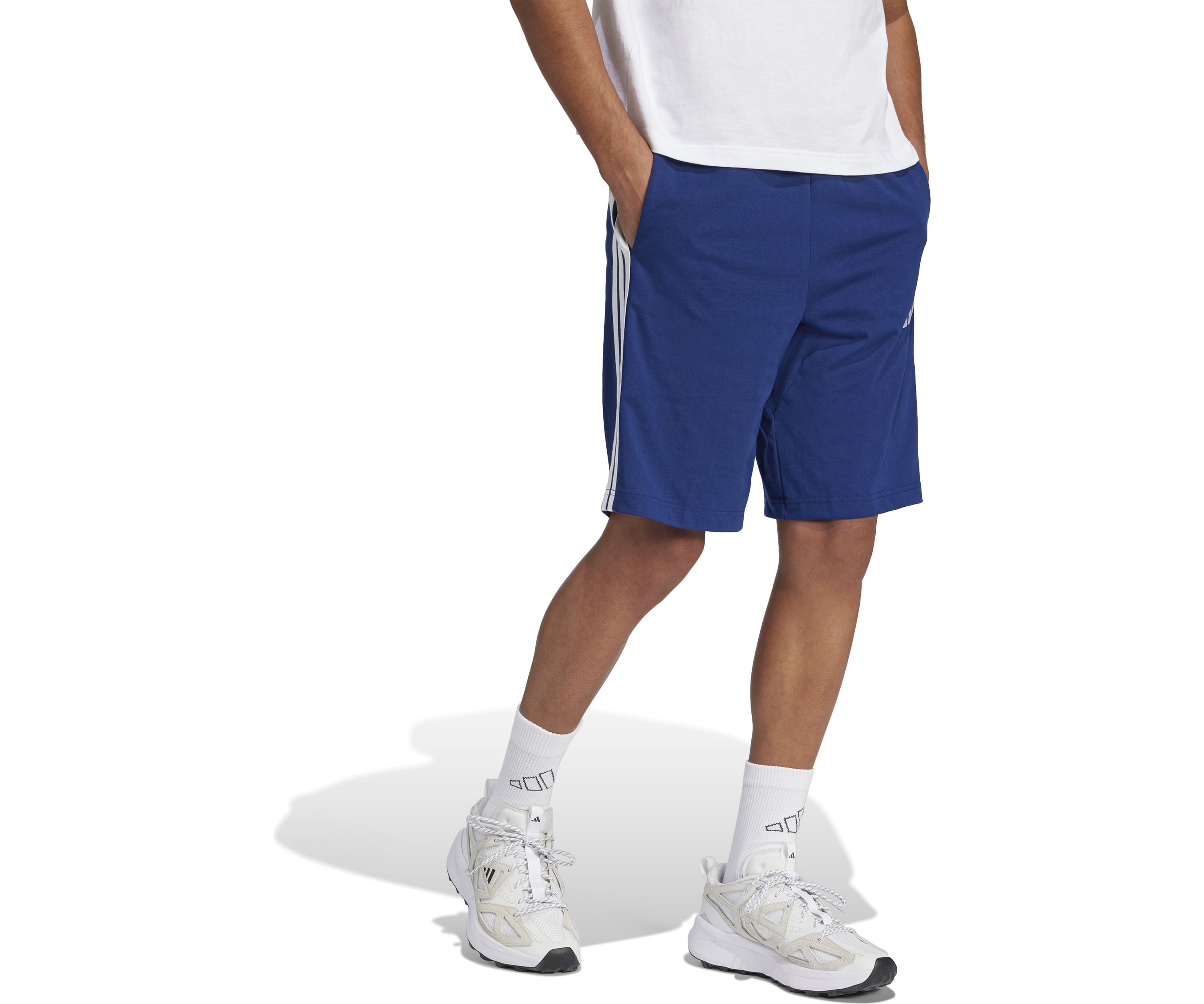 	 Essentials Three Stripes Single Jersey Shorts - 10" 