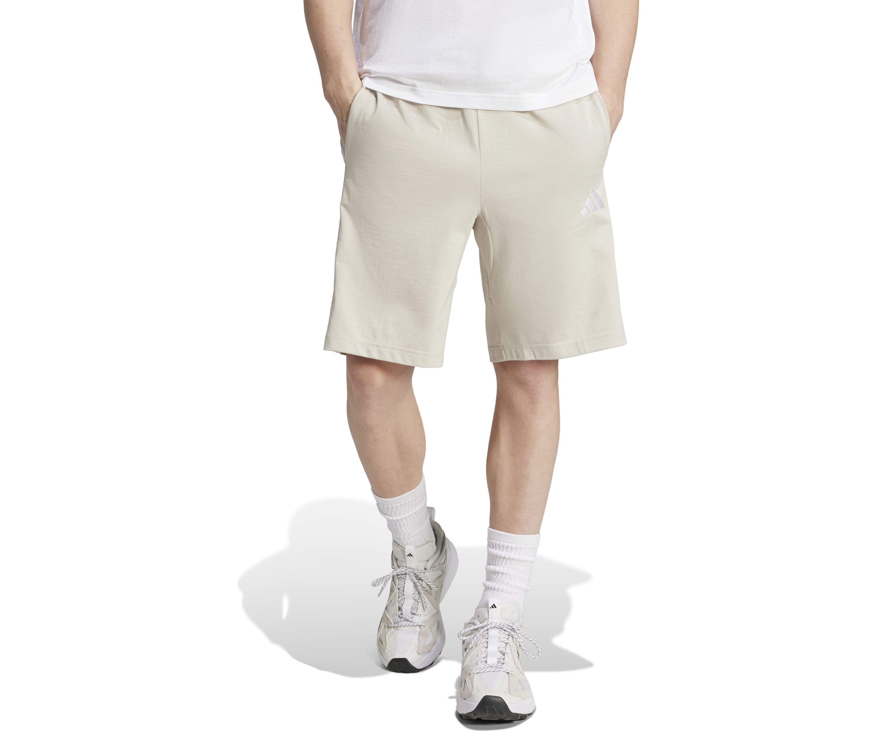 	 Essentials Three Stripes Single Jersey Shorts - 10"
