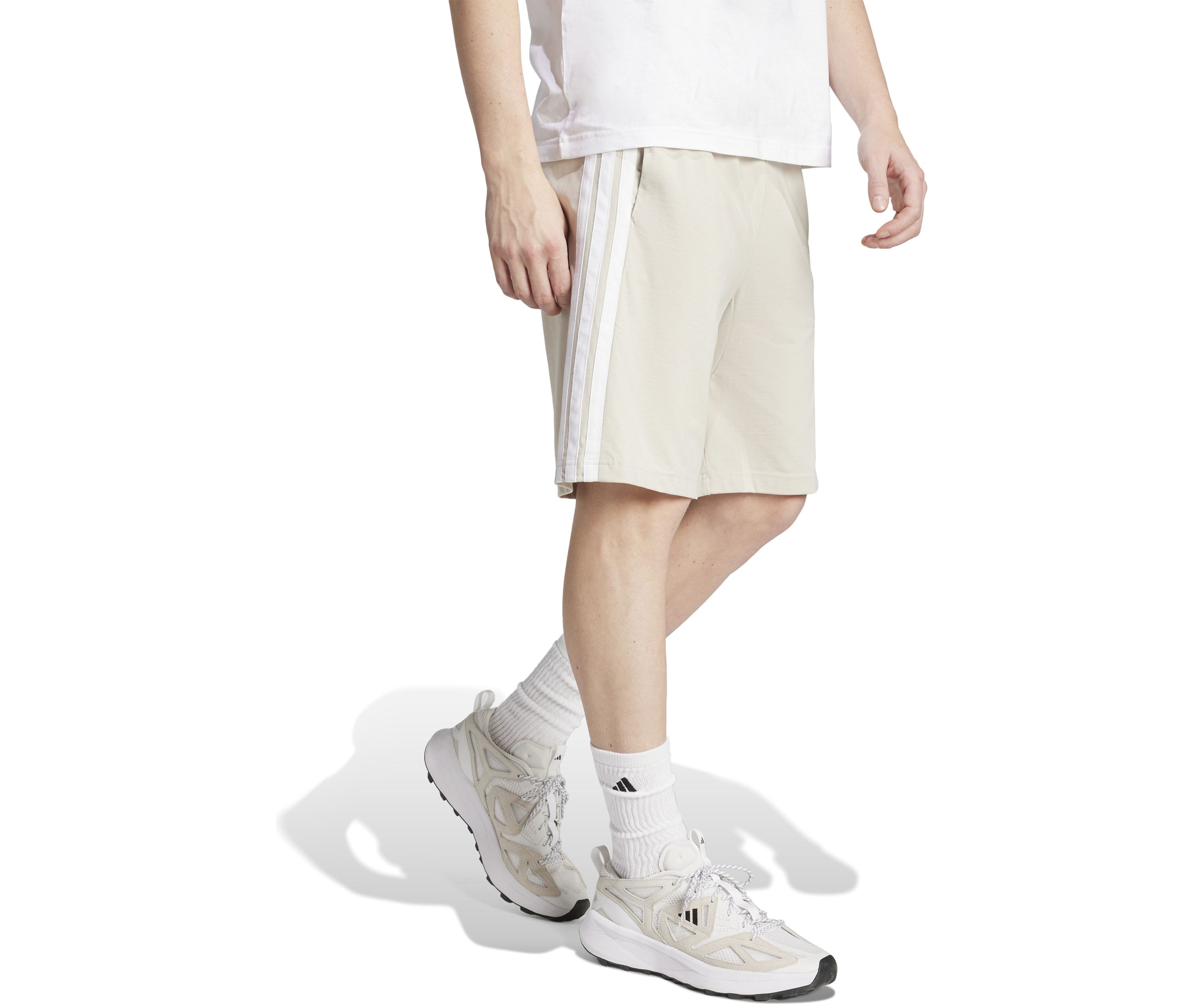 	 Essentials Three Stripes Single Jersey Shorts - 10"