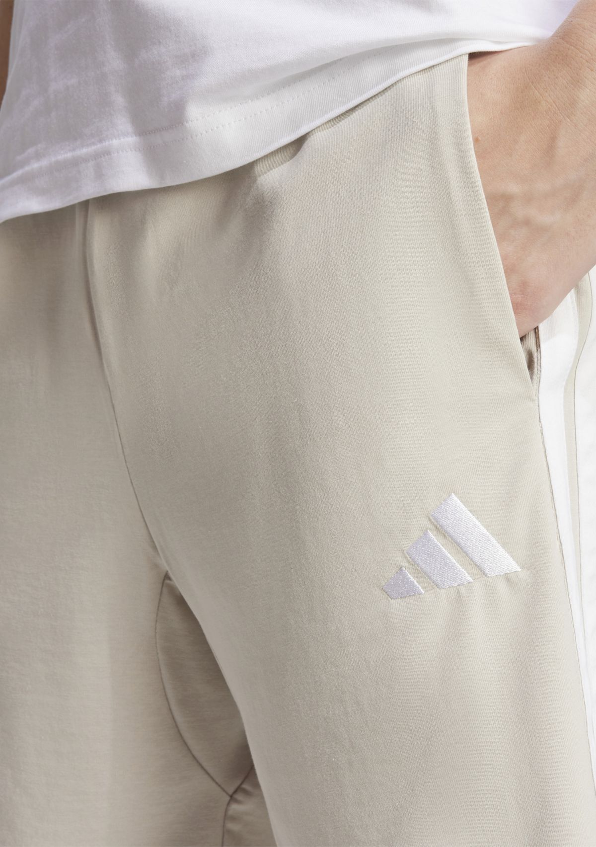 	 Essentials Three Stripes Single Jersey Shorts - 10"