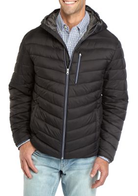 IZOD Big & Tall Quilted Puffer Hooded Jacket | belk