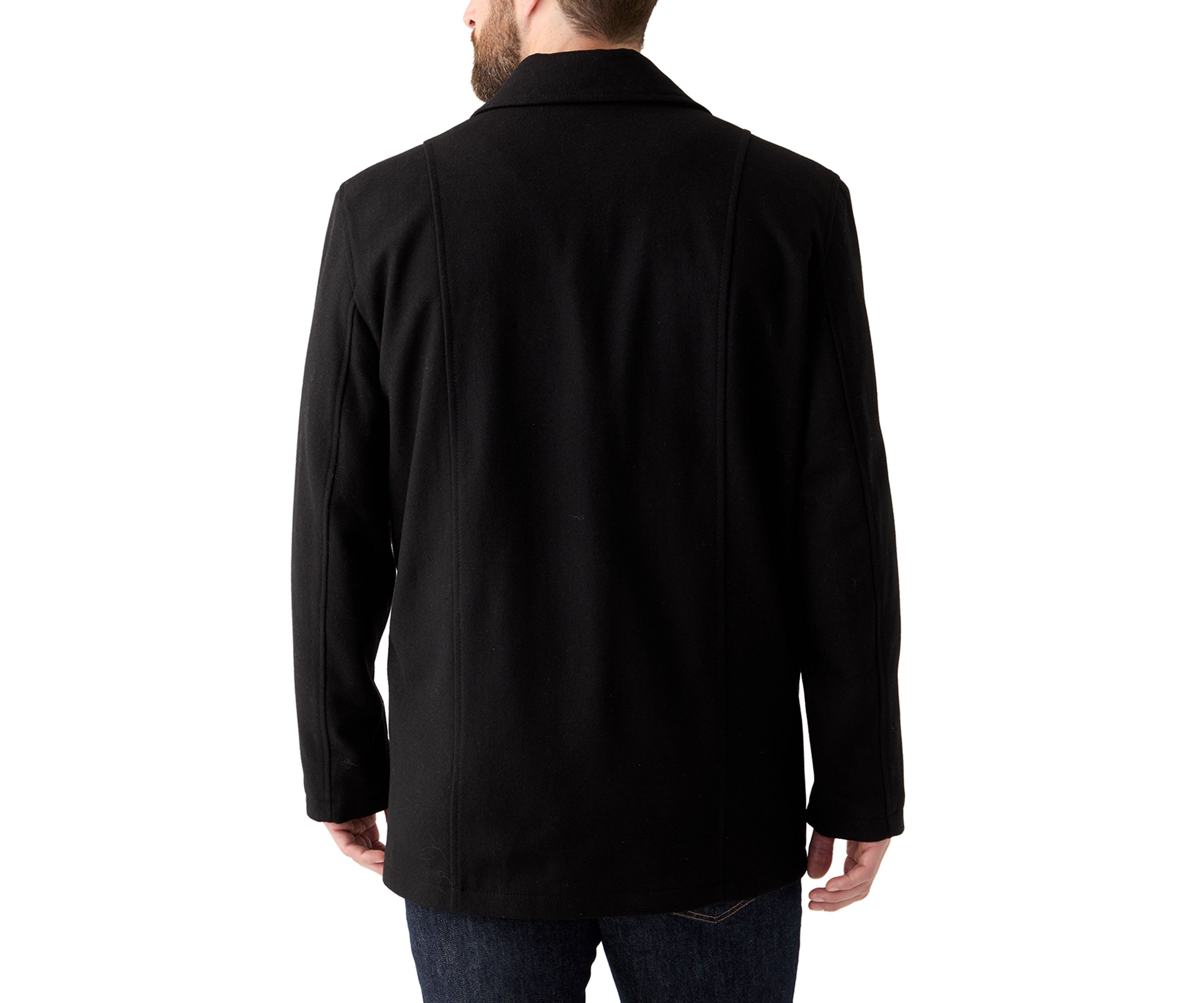 Button Front Peacoat 