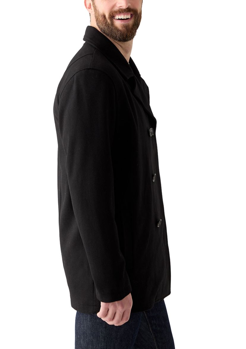 Button Front Peacoat 