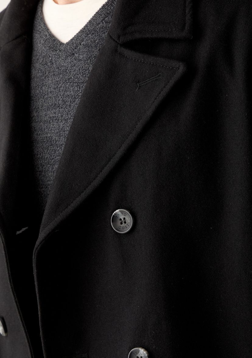 Button Front Peacoat 