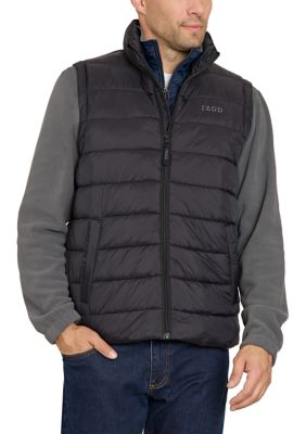 Izod Men s Puffer Vest Black Medium