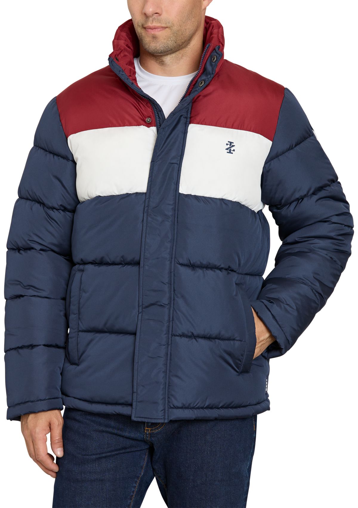 Color Block Puffer Jacket