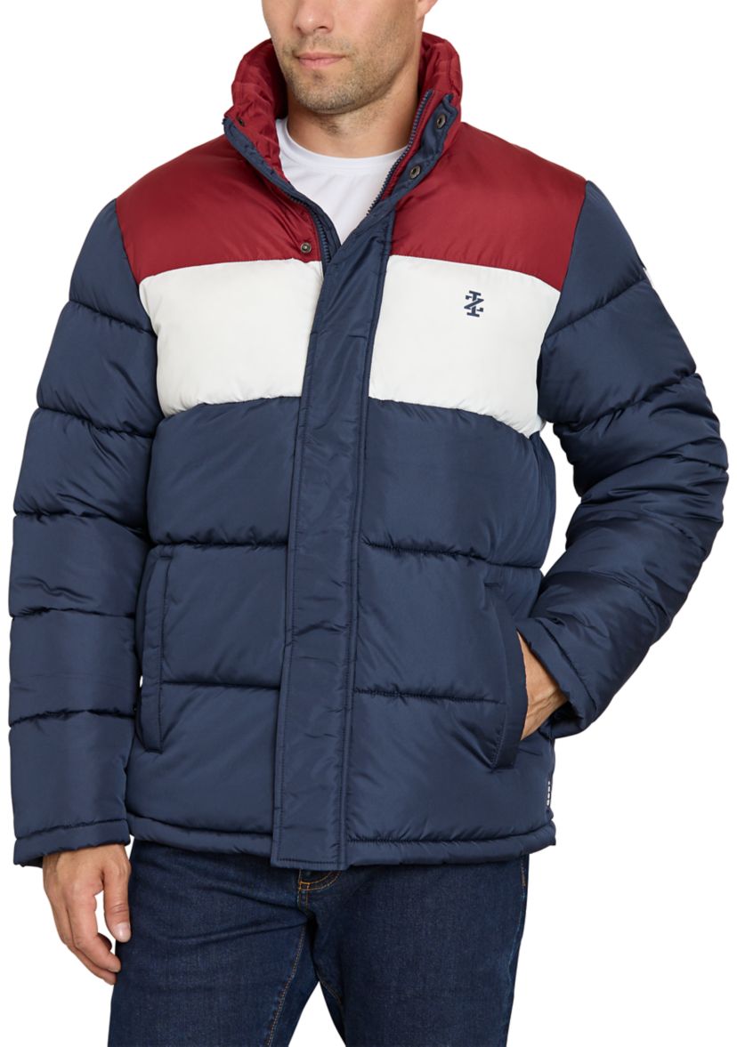 Color Block Puffer Jacket