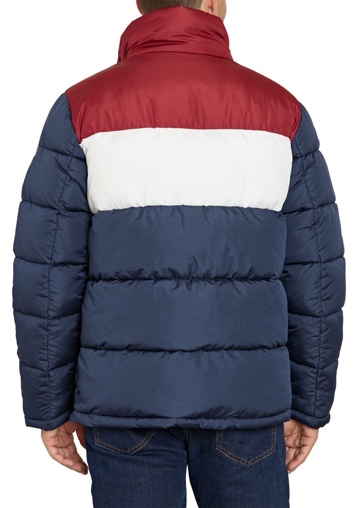 Color Block Puffer Jacket