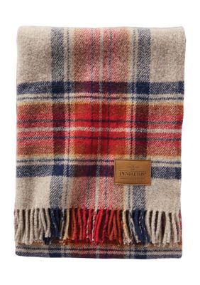 Pendleton Motor Robe with Leather Carrier Throw Blanket | belk
