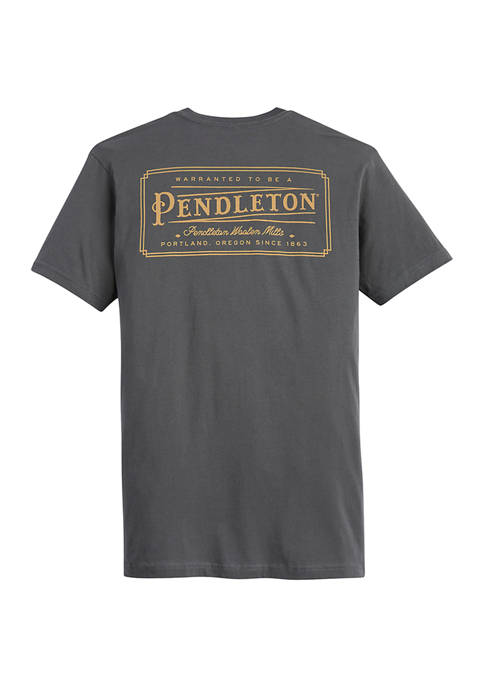 Pendleton Mens Short Sleeve Logo Graphic T-Shirt