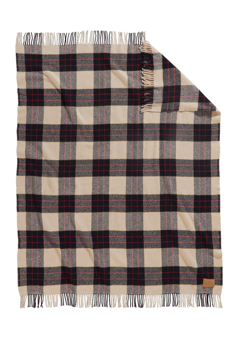 Motor Robe with Leather Carrier Throw Blanket