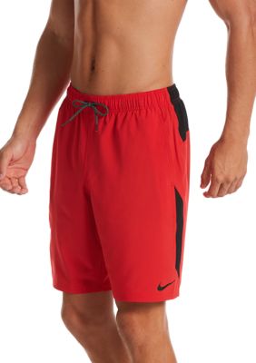 Nike Men's Contend 9 Inch Volley Swim Shorts, Red, X-Large -  0030673244029