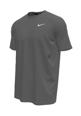 Nike Men's Short Sleeve Hydroguard T-Shirt, Grey, Large