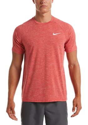 Nike Men's Short Sleeve Hydroguard T-Shirt, Red, Medium
