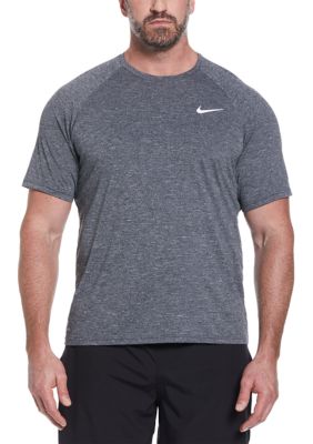 Nike Men's Big & Tall Short Sleeve Solid Hydro Heather T-Shirt, Black, 3XL Tall