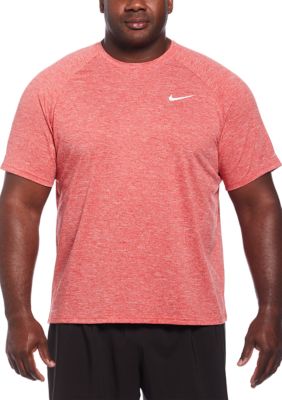 Nike Men's Big & Tall Short Sleeve Solid Hydro Heather T-Shirt, Red, 3XL Tall