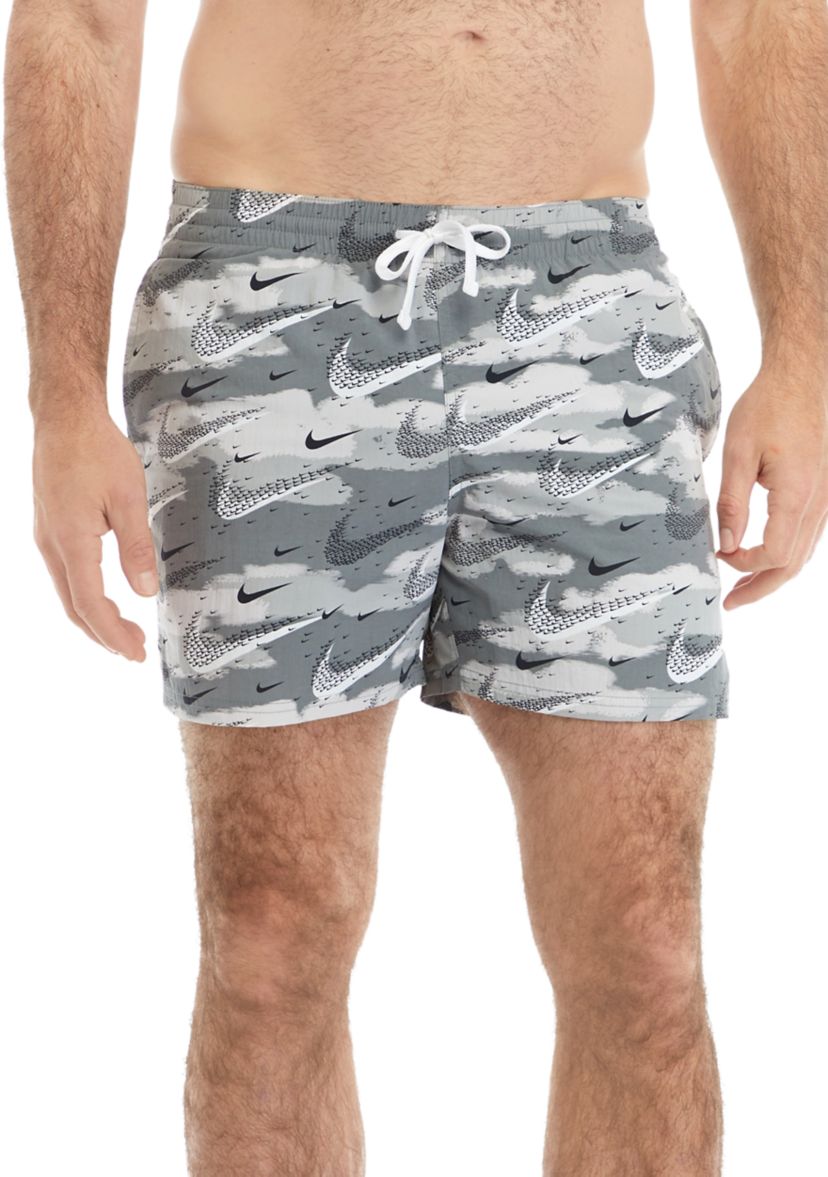 5 Flocked Volley Swim Shorts