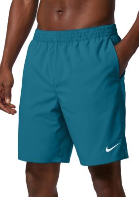 Nike Men's Swim Breaker Tossed Swoosh 9" Swim Trunks, Green, Small