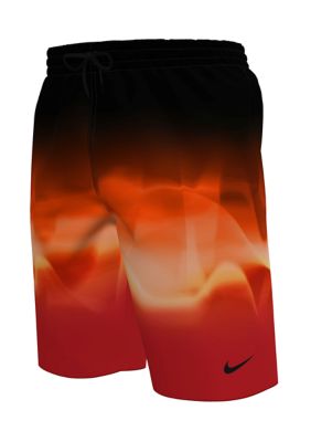 Nike Men's Big & Tall Aura Fade 9" Swim Shorts, Red, 2XL