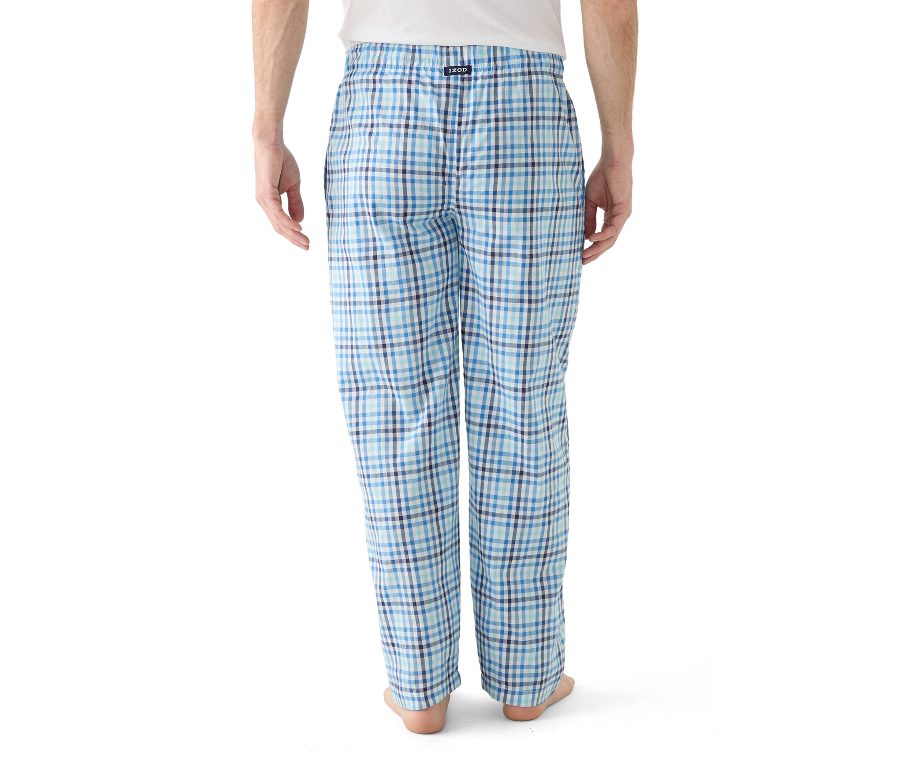 Yarn Dyed Woven Blue Check Pajama Pants