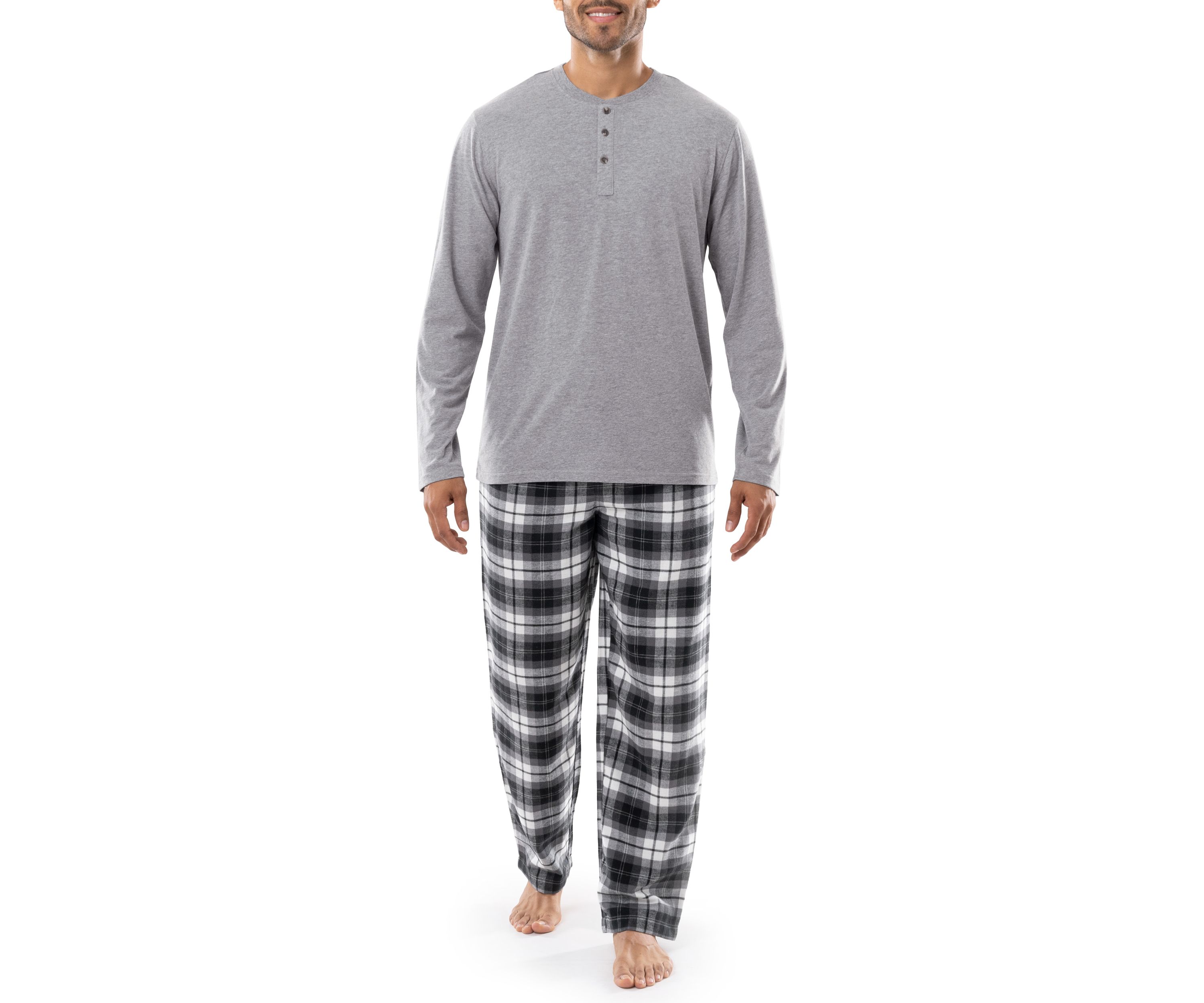 Big & Tall Flannel and Henley Set 