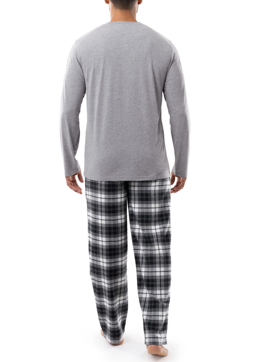 Big & Tall Flannel and Henley Set 