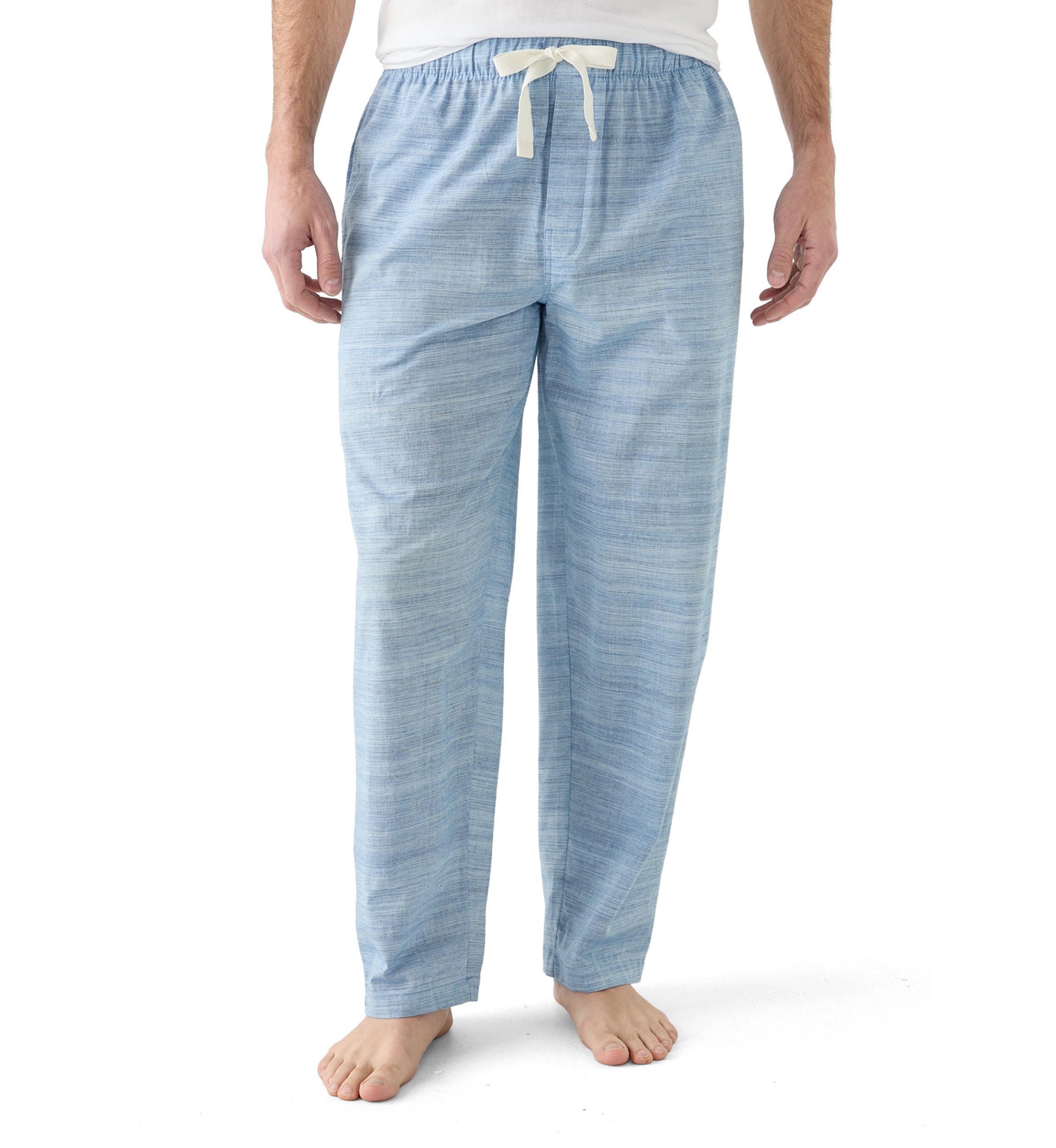 Yarn Dyed Woven Slub Poplin Pajama Pants