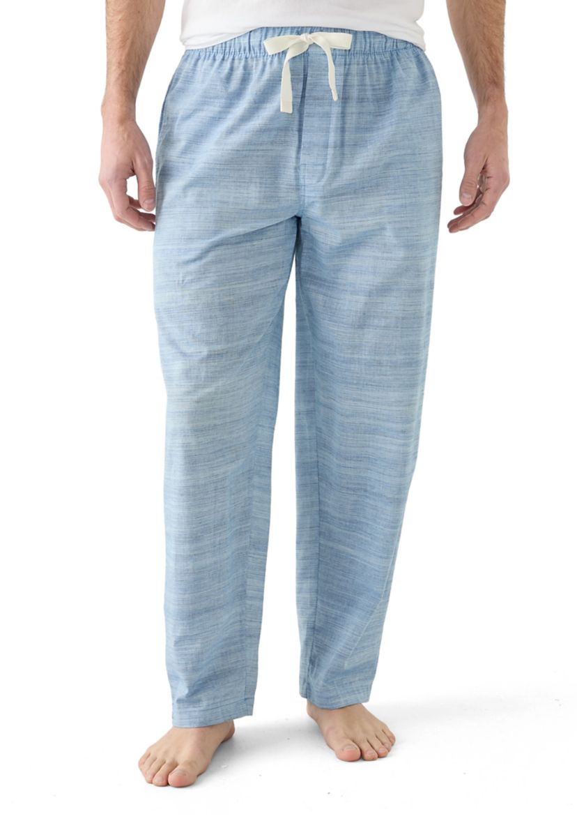 Yarn Dyed Woven Slub Poplin Pajama Pants