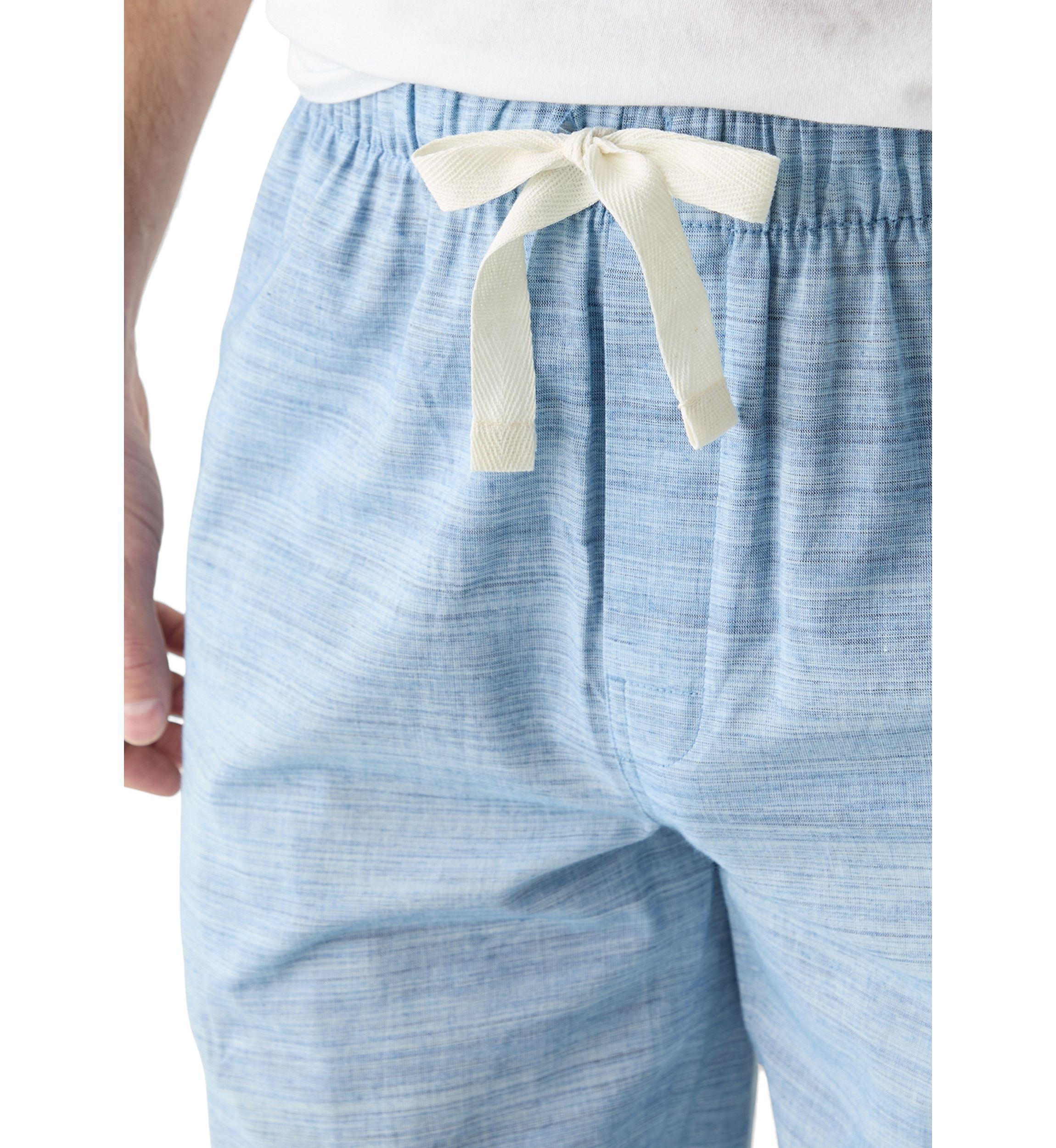 Yarn Dyed Woven Slub Poplin Pajama Pants