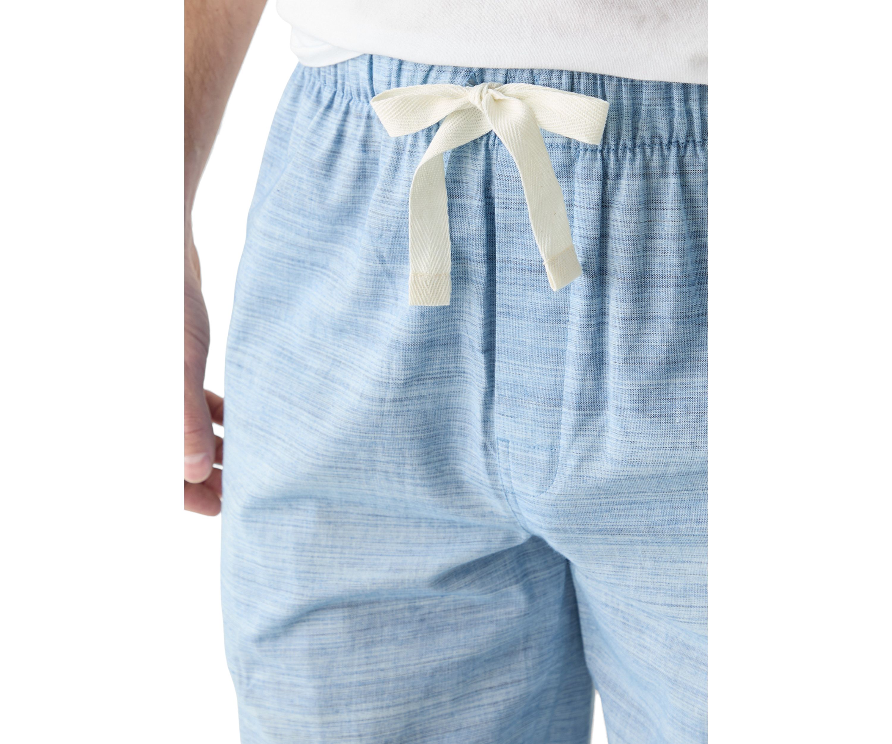 Yarn Dyed Woven Slub Poplin Pajama Pants