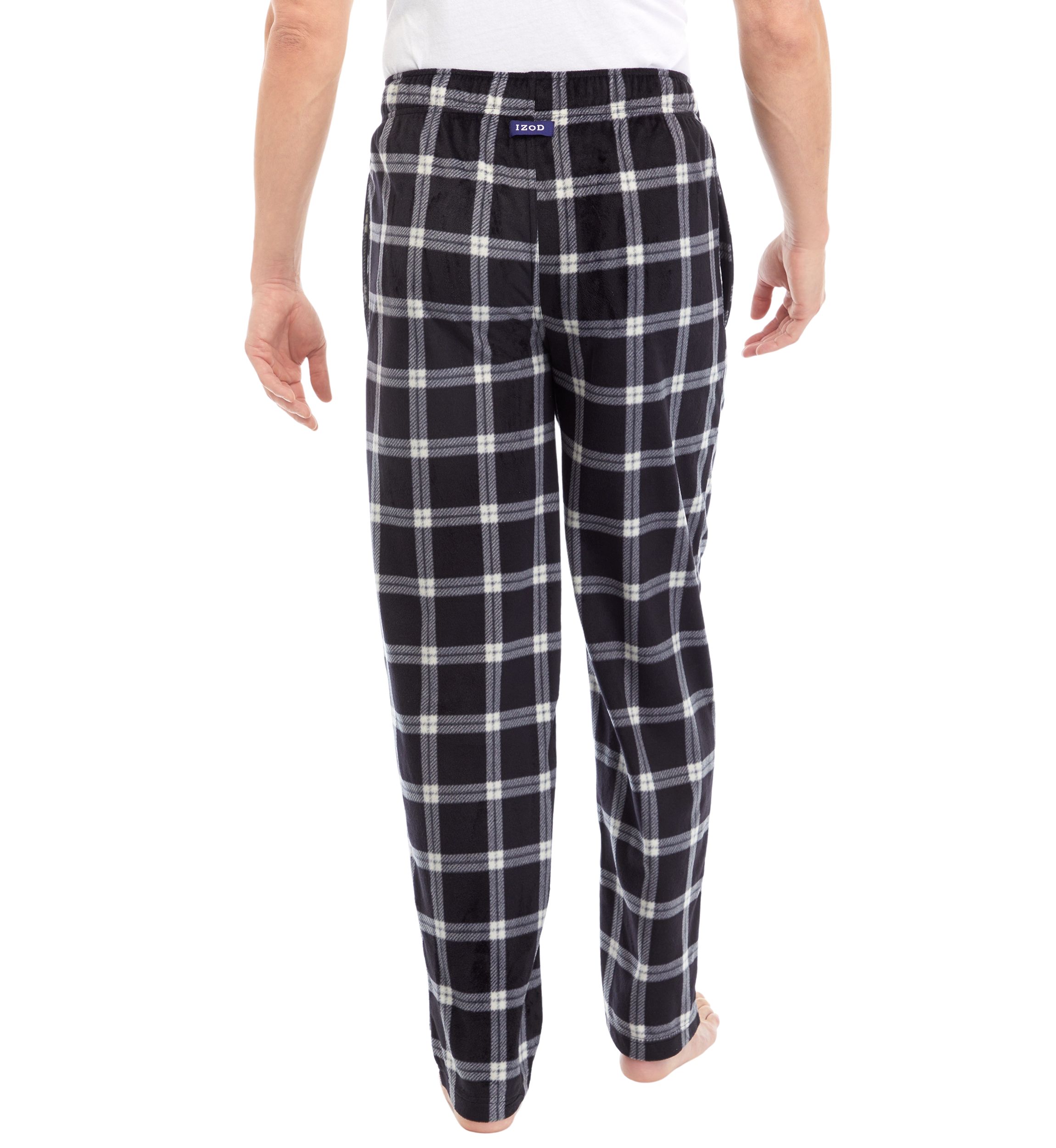Plaid Printed Sueded Fleece Pants