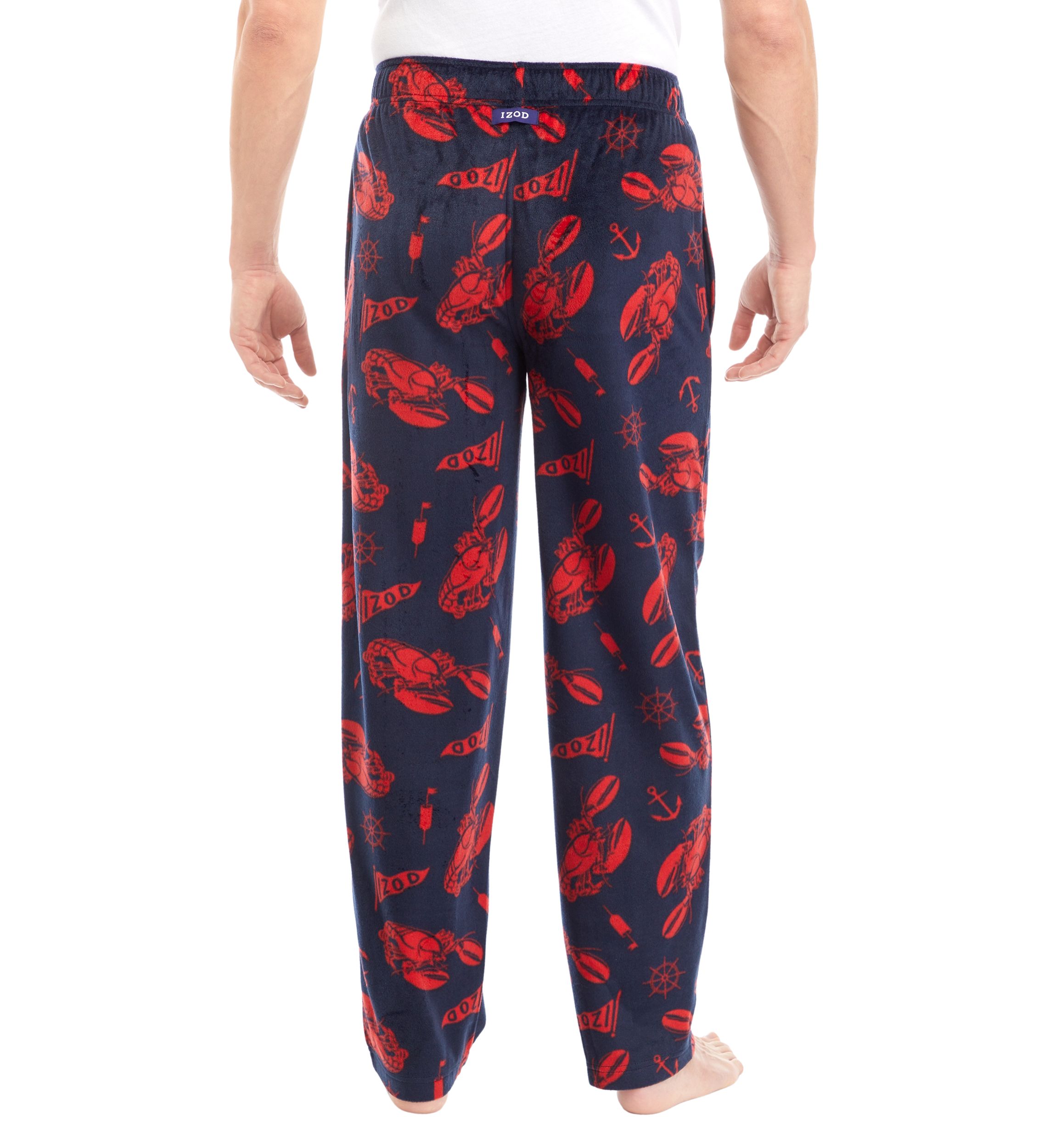 Nautical Navy Suede Fleece Pants