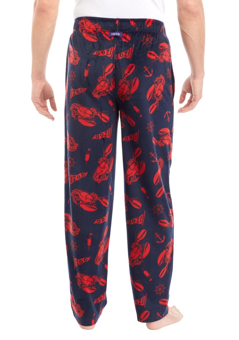 Nautical Navy Suede Fleece Pants