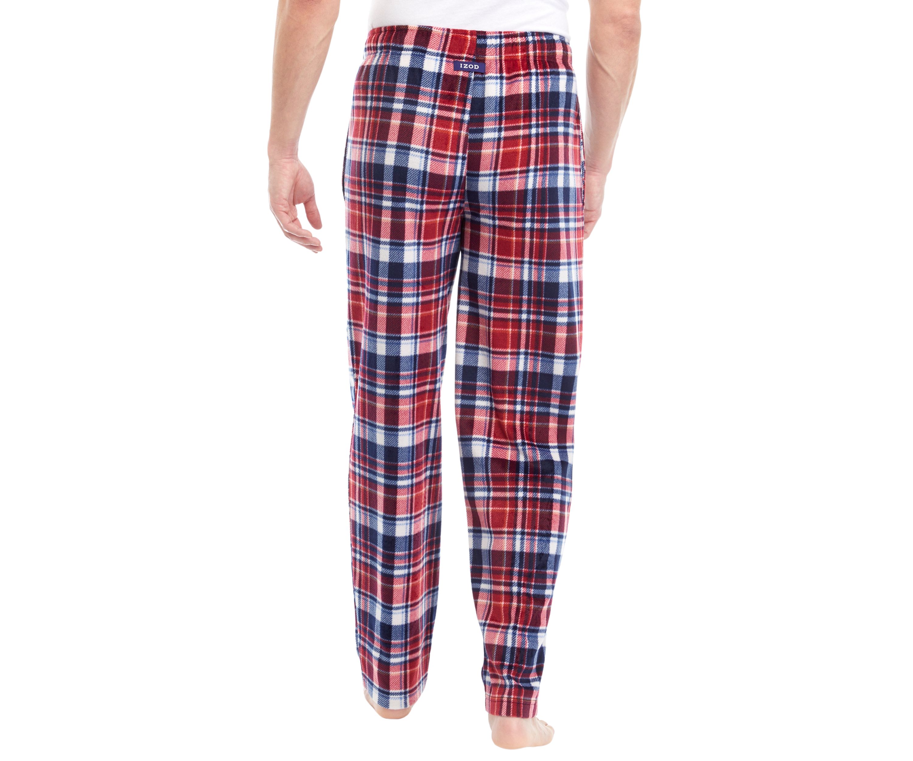 Plaid Printed Fleece Pants