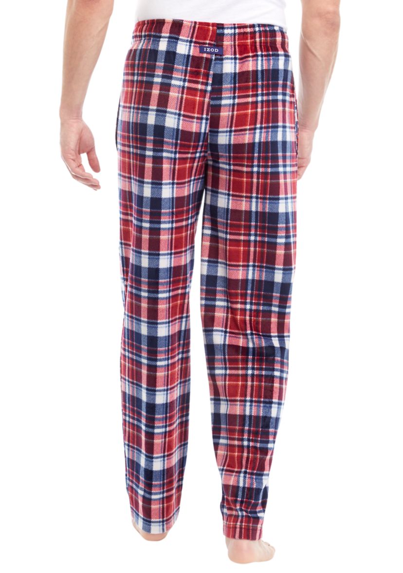Plaid Printed Fleece Pants