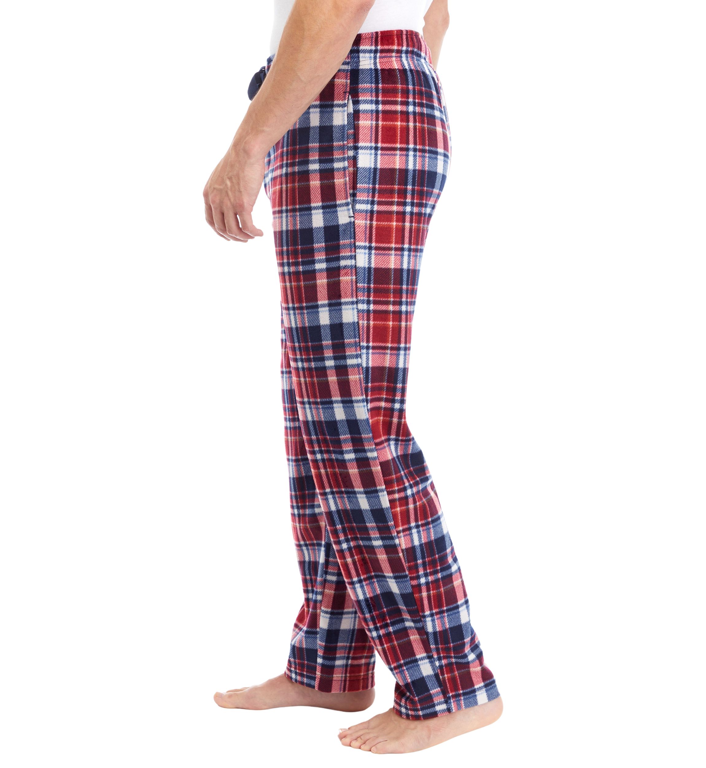 Plaid Printed Fleece Pants