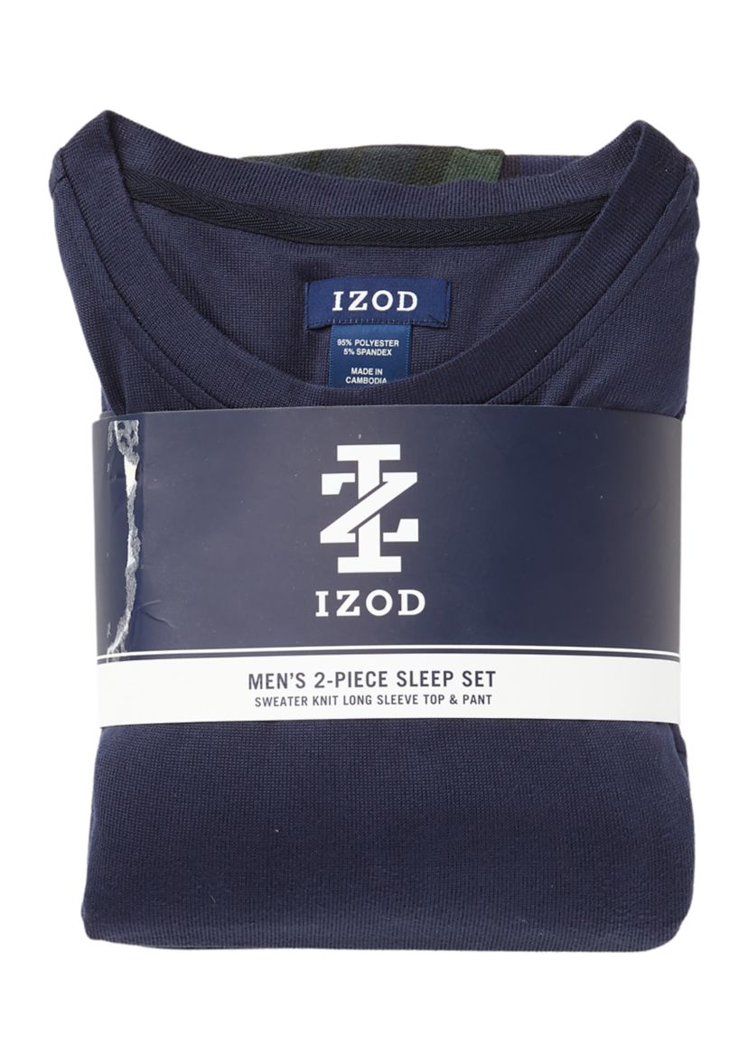 Big & Tall Sweater Knit Sleep Set