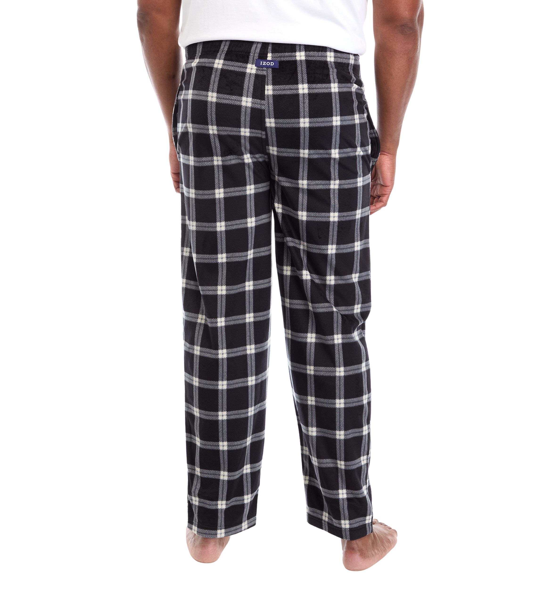 Big & Tall Plaid Silky Fleece Pants 