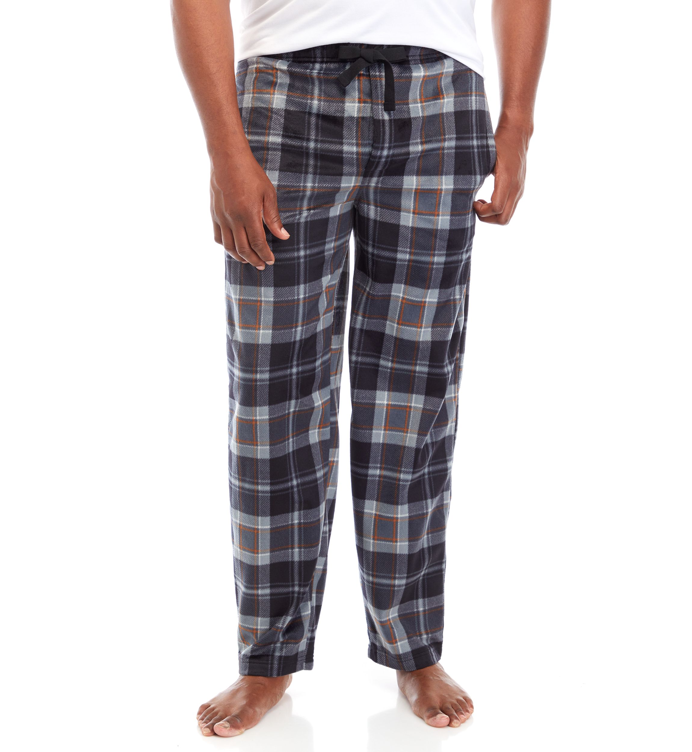 Big & Tall Plaid Silky Fleece Pants