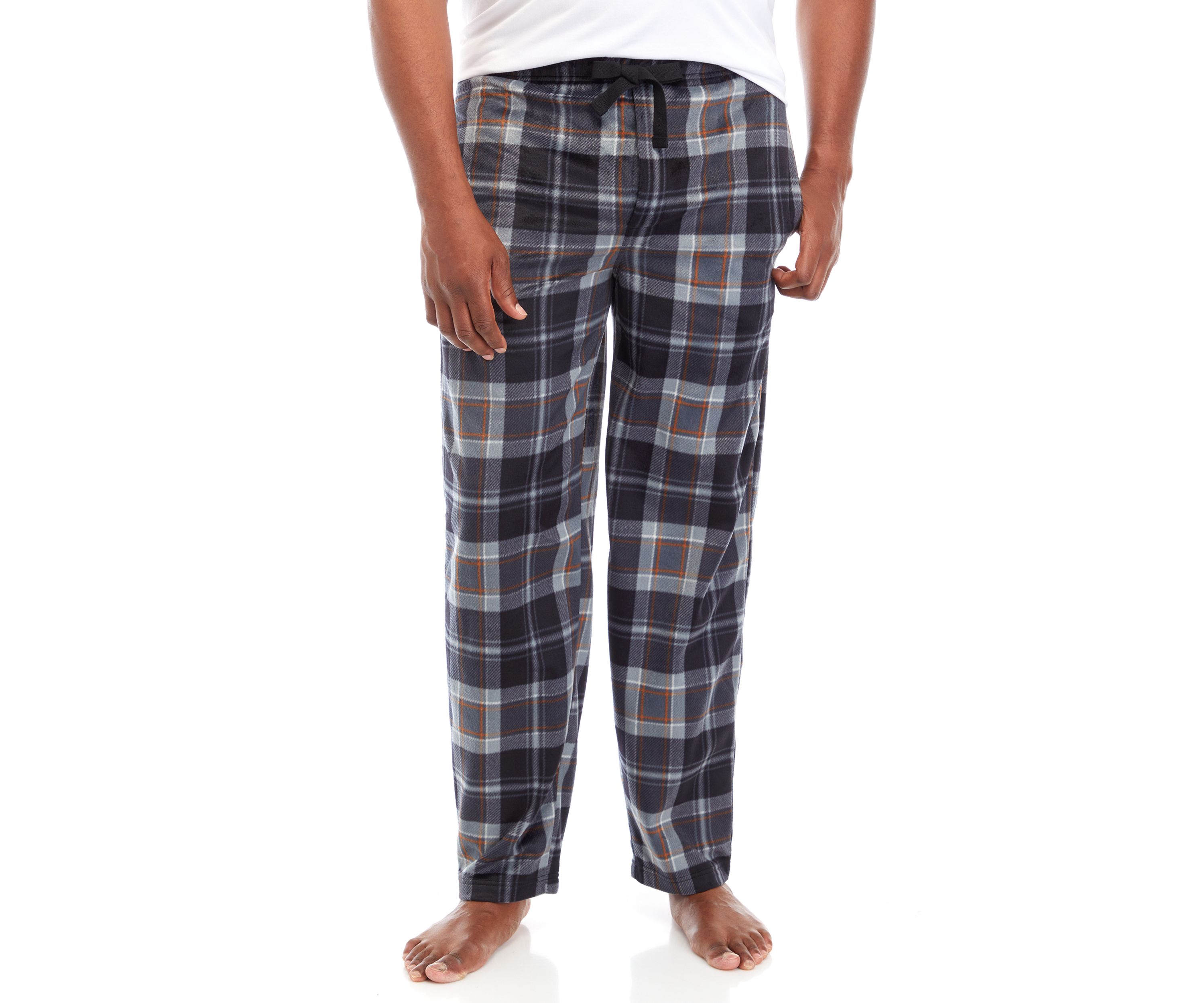 Big & Tall Plaid Silky Fleece Pants