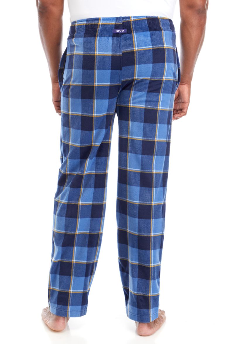 Big & Tall Plaid Fleece Pajama Pants