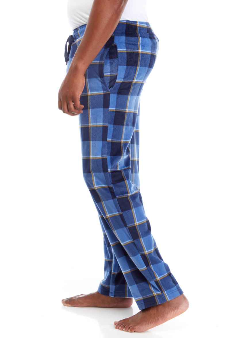 Big & Tall Plaid Fleece Pajama Pants