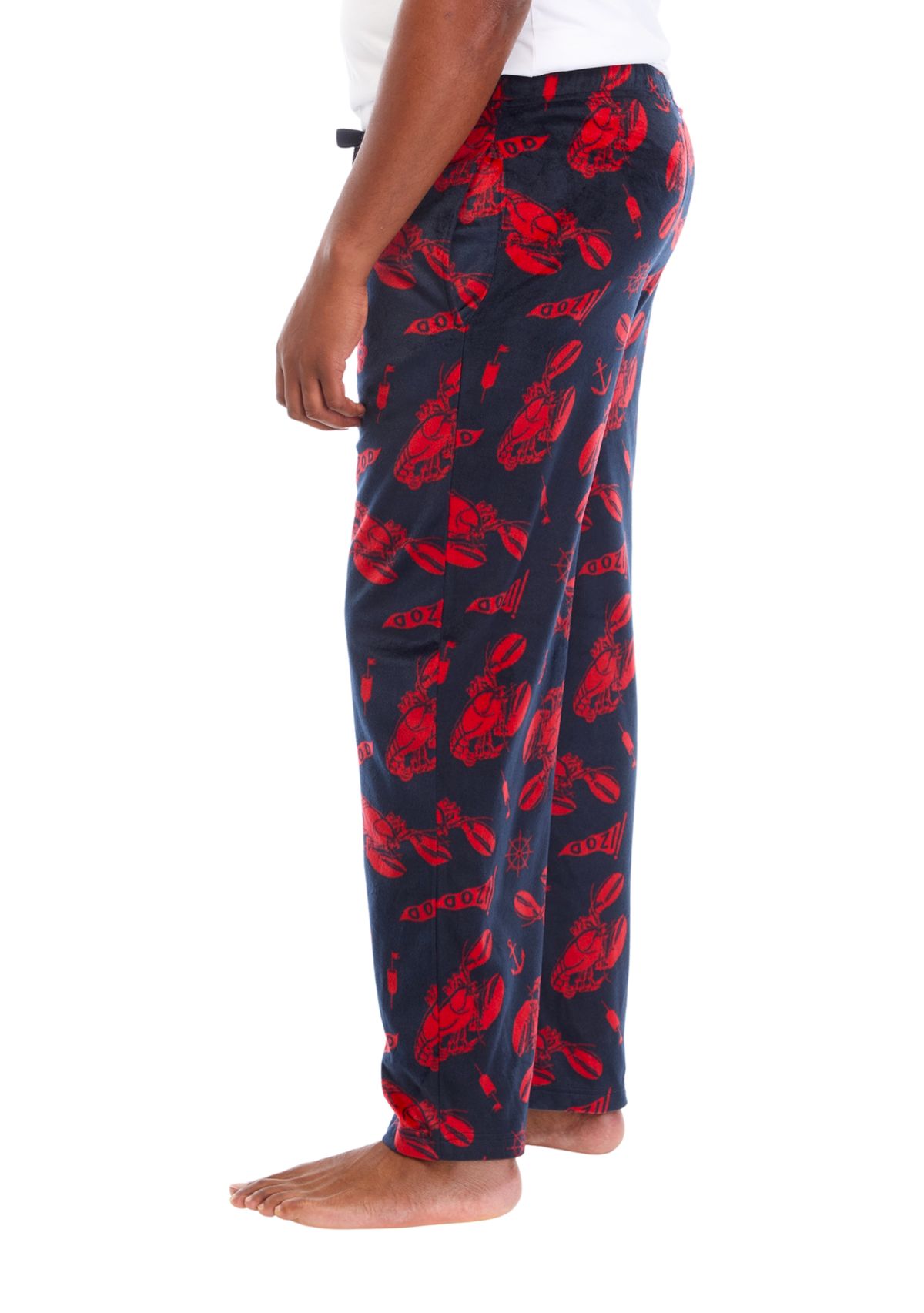 Big & Tall Printed Silky Fleece Pants