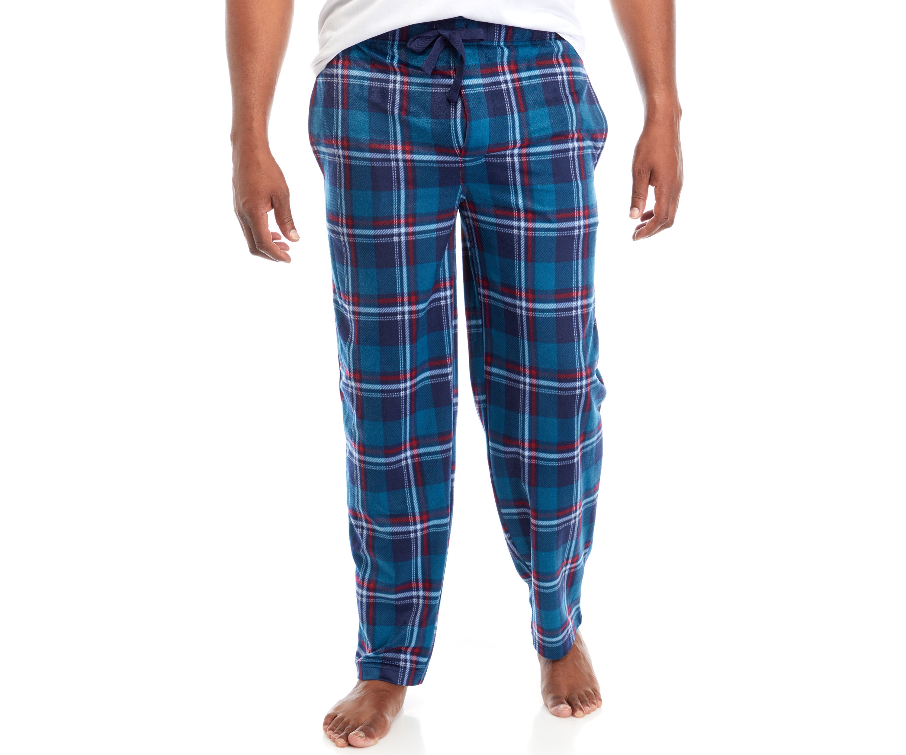 Big & Tall  Plaid Fleece Pajama Pants 
